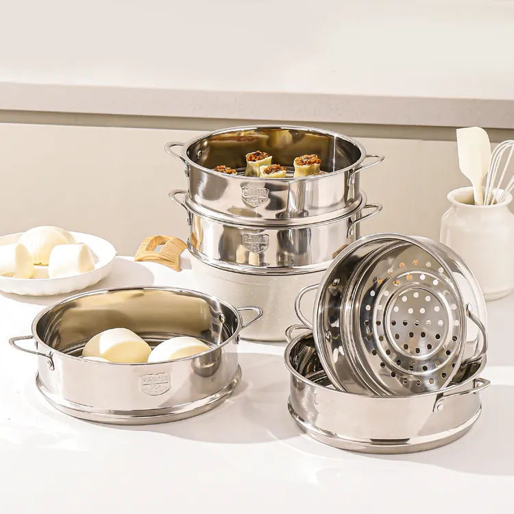 川岛屋304不锈钢蒸笼蒸屉蒸锅篦子家用雪平锅电饭煲蒸架蒸格通用