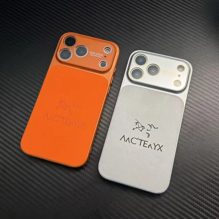 户外潮牌骨头鸟浮雕皮质苹果17promax手机壳iPhone16适用15磁吸14