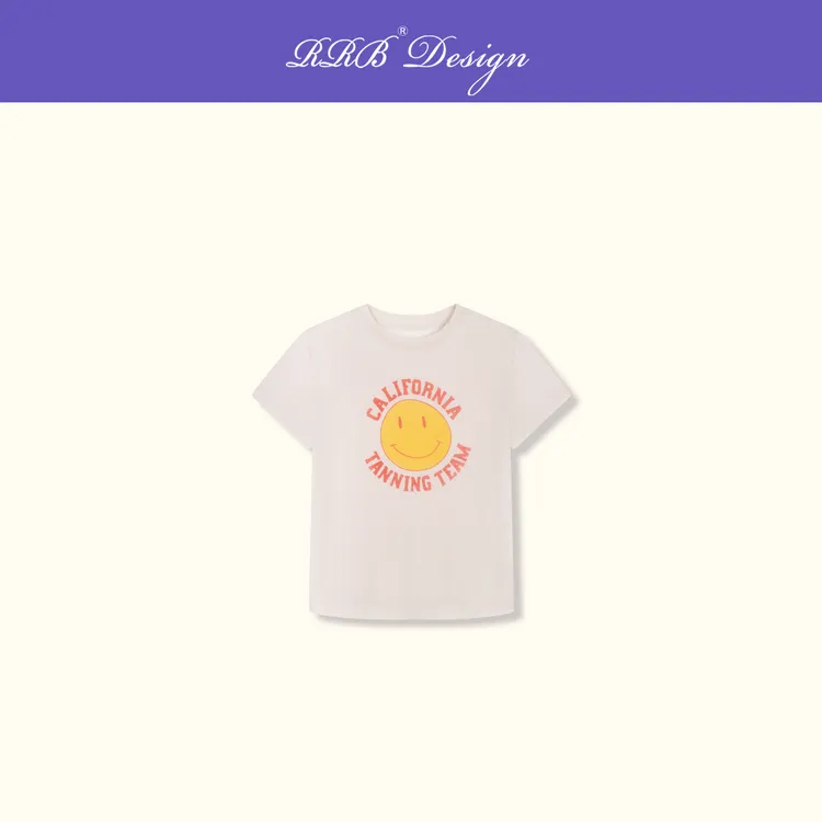 RRB Design「Tanning T」加州美黑时尚圆领短袖笑脸T恤