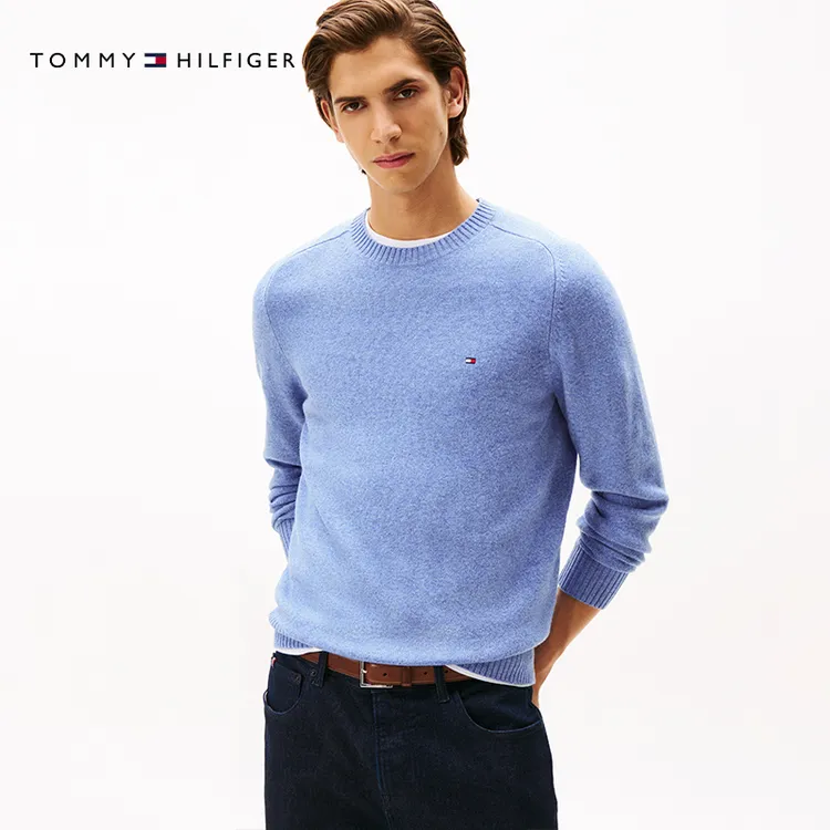 【绒感羊毛】Tommy25新款秋冬男休闲纯色内搭打底针织羊毛衫05817