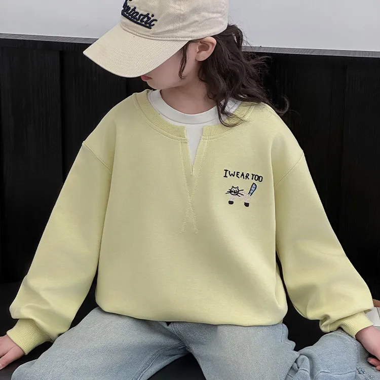 女童卫衣套装春秋2025新款儿童洋气时髦春季女孩女大童阔腿裤春装