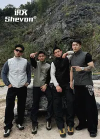 【识文】无袖马甲户外可内胆百搭防风保暖棉服马甲