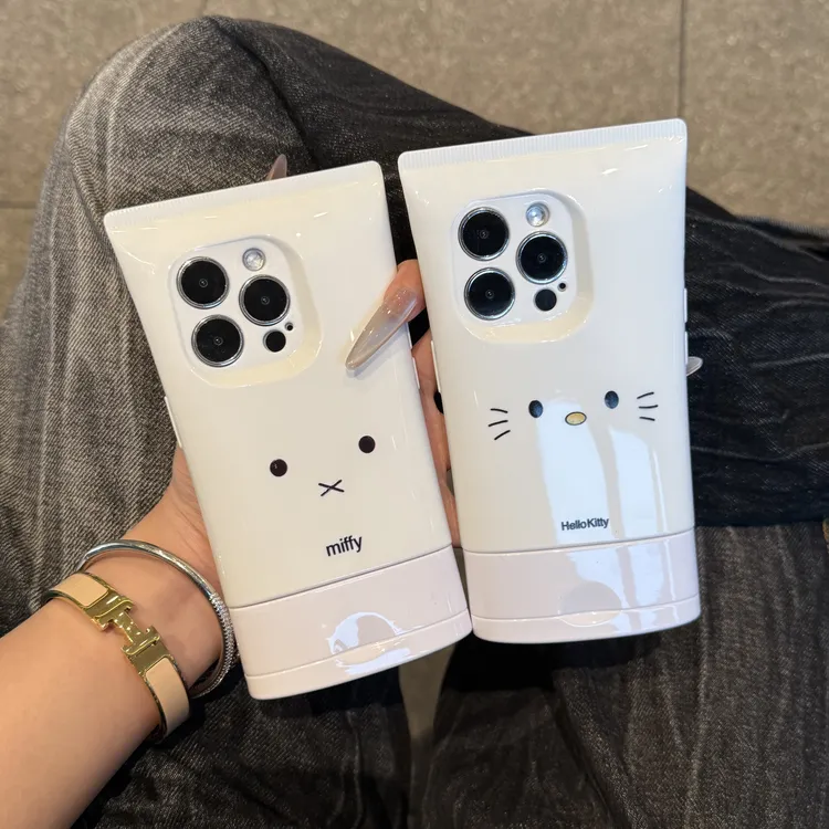 奥菲顿网红卡通表情适用苹果16promax/14洗面奶手机壳iPhone15/13