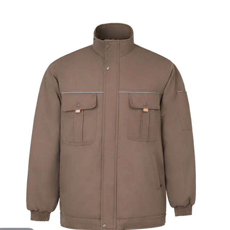 纯棉加厚石墨烯防静电棉服立领保暖防烫防火花耐磨夹克款工装制服