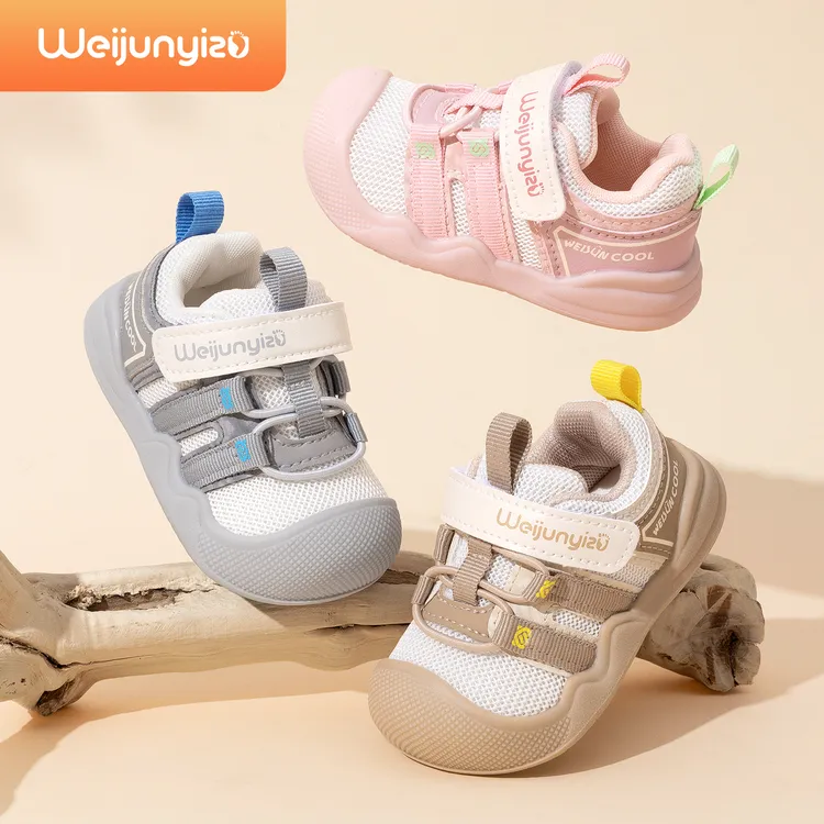 炜俊亿足宝宝学步鞋男宝春秋款婴儿鞋子软底防滑女童鞋透气机能鞋