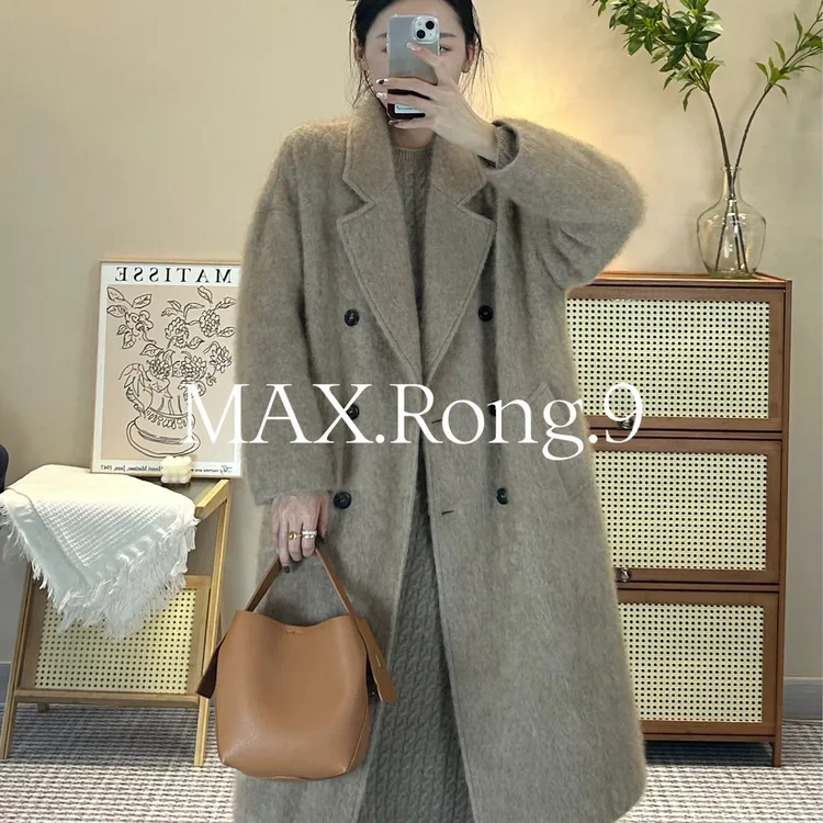 MAX.Rong.9【大衣】拉绒100小山羊绒801中长款大衣 1480C
