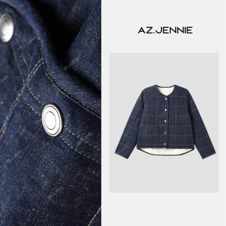 RUJING丨棉麻混纺LP同款夹克外套-WOMF462031