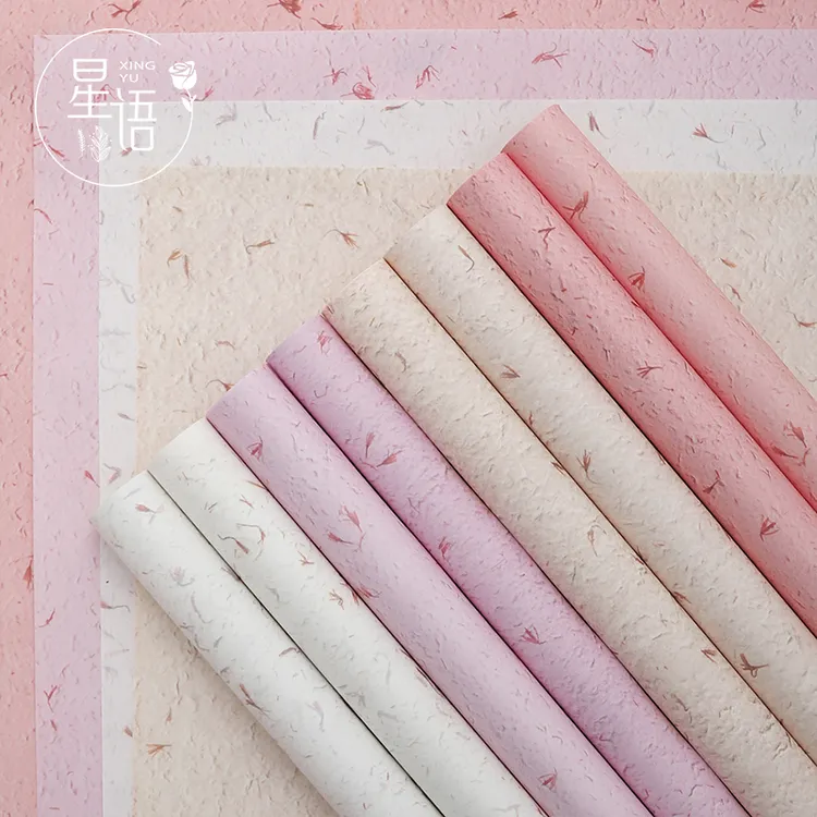 【星语】牛皮纸款花瓣纸鲜花花束包装纸芍药包花纸DIY花艺花店材料