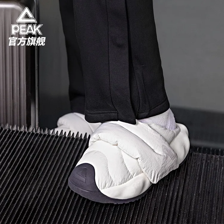 匹克态极云面包鞋秋冬保暖棉鞋一脚蹬懒人鞋男女休闲鞋 -DE440707商品图