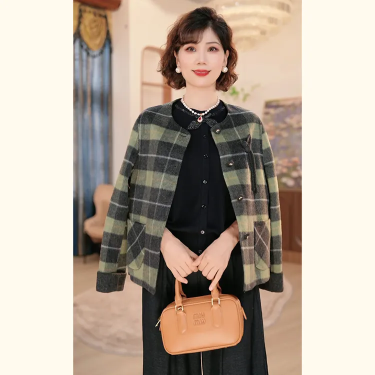 【秋】年轻妈妈秋时尚洋气2025新款洋气中老年针织上衣服套装
