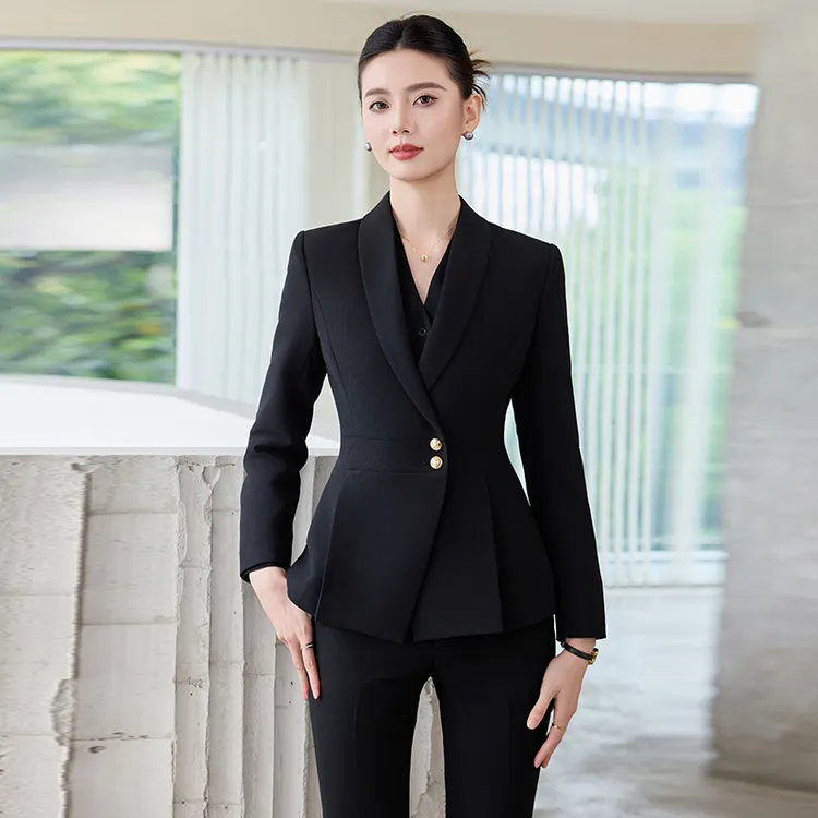 职业套装女西装套裤酒店经理前台接待工装珠宝店美容院工作服正装