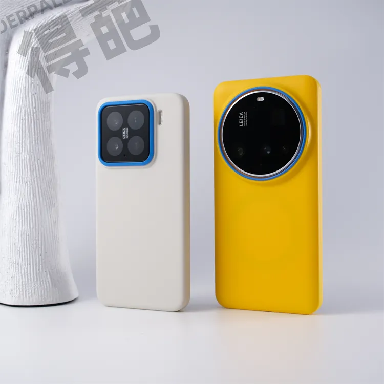 得葩简约肤感撞色镜头框小米17pro/15磁吸手机壳轻薄裸感findX8