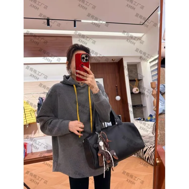 XMM.【撞色抽绳德绒帽衫卫衣】运动时尚百搭连帽简约秋冬MM66991911