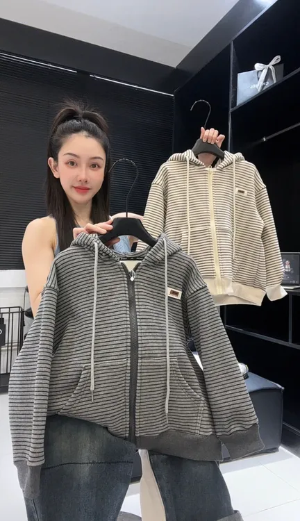  （加绒加厚）秋冬儿童连帽卫衣痞帅印花条纹奥粒绒中大童打底衫