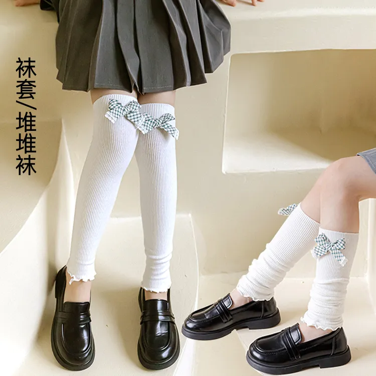 儿童袜套长筒袜女童堆堆袜洋气小腿袜女宝长袜小腿套秋冬女孩腿套