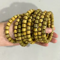 A231 绿檀 卡8 直切单圈手串 