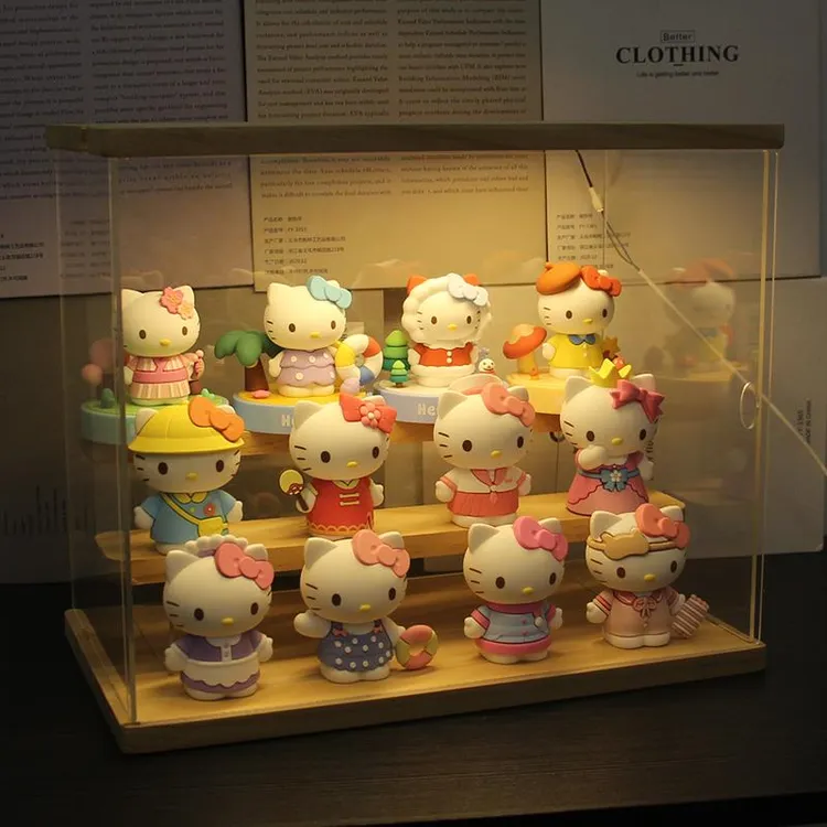 正版Hello Kitty凯蒂猫手办模型三丽鸥公仔摆件公仔玩偶女生礼物