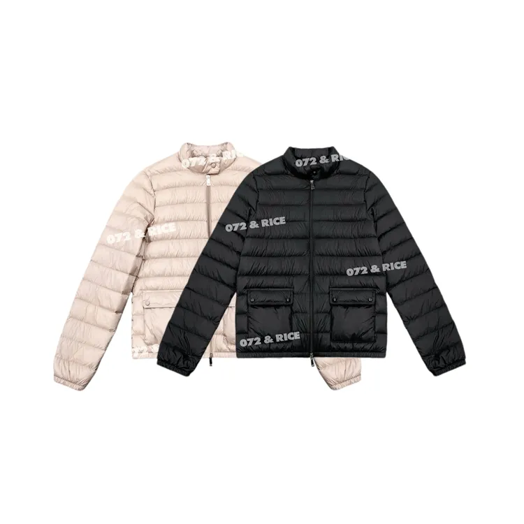 072 & RICE【私服盟盟】秋冬立领拉链长袖95白鹅绒服外套 N-32WJM06