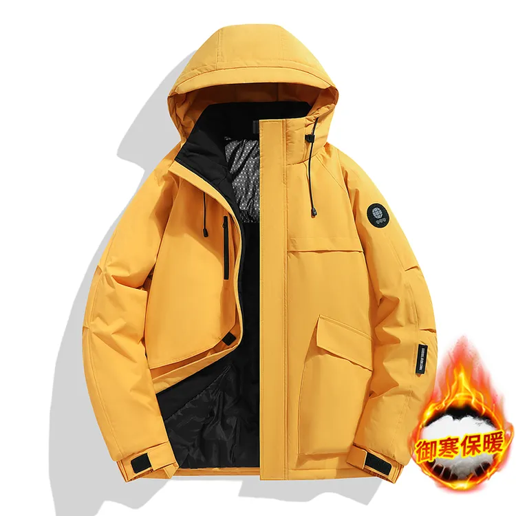 【发货快】连帽外套工装连帽秋冬季保暖男士情侣新潮风耐磨休闲