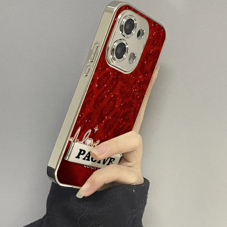 适用OPPOReno14Pro手机壳豹纹金蛇电镀皮纹Reno13硅胶防摔12简约