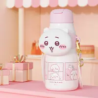 MINISO名创优品chiikawa吉伊卡哇抱抱保温杯316车载大容量吸管杯
