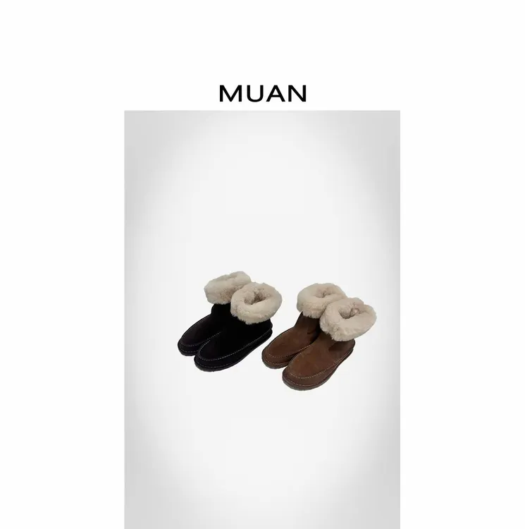 木岸MUAN：《大垦丁雪地靴》定制复古百搭简约靴女D-LL-7800-1903