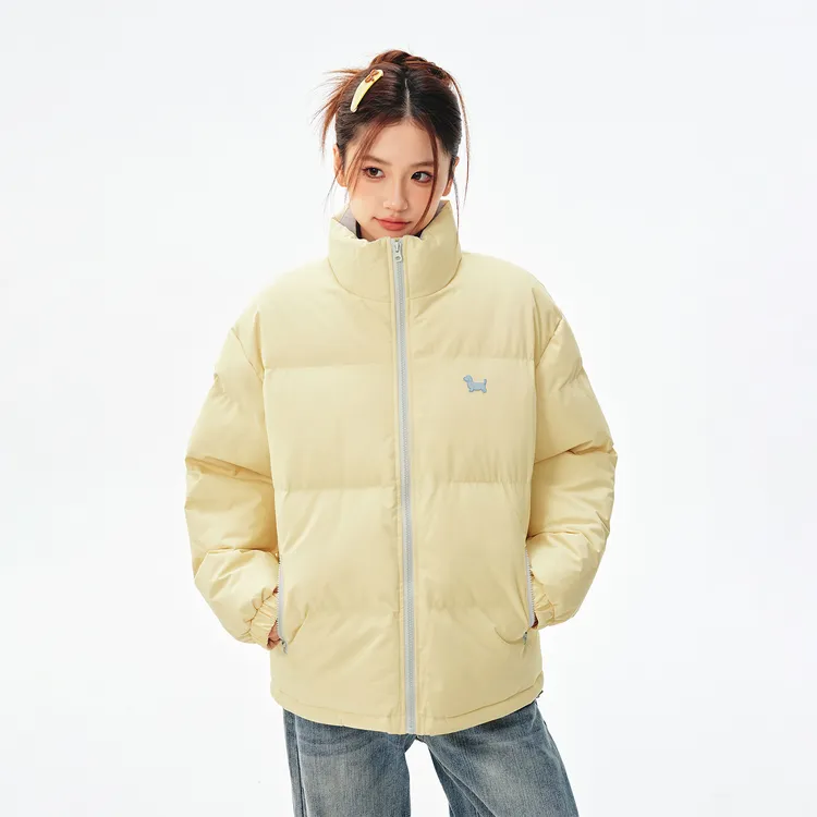 BIPOLAR腊肠狗撞色百搭休闲保暖冬季时尚潮流立领棉服 22P281