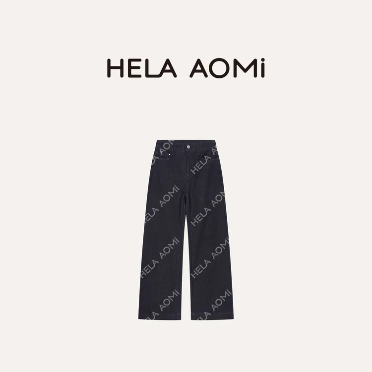 HELA AOMI “江南原单.羊毛牛仔裤”绵羊毛微喇牛仔裤CY5CC62445