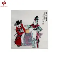 "lot7211 董辰生 戏曲人物 立轴 66cm*66cm约3.9平尺"