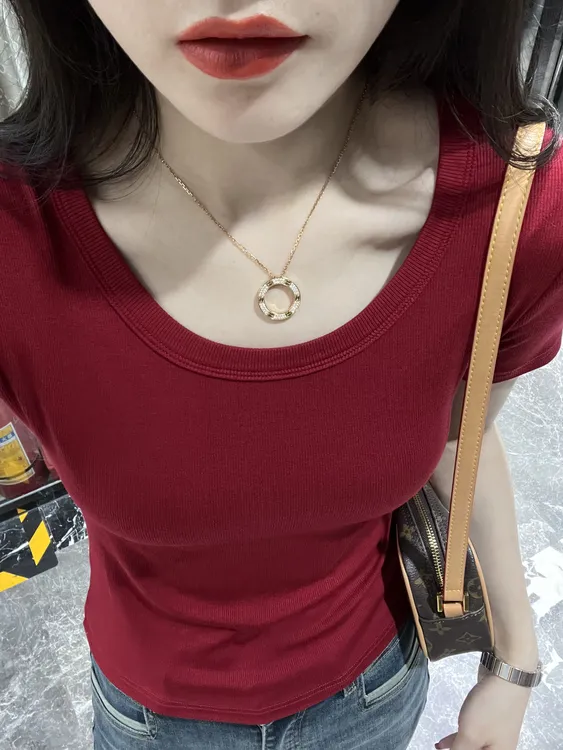 打底衫女内搭短袖T恤夏修身显瘦百搭女士t恤女款爆款2025新款正品