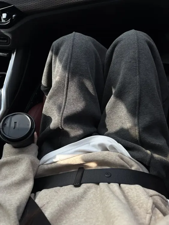 秋冬加绒加厚毛呢阔腿裤女胖妹妹大码梨形身材高腰运动休闲裤子