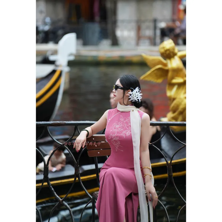 【尔尔古典美学】复古新中式刺绣旗袍【玉人婉】夏季修身显瘦日常气质