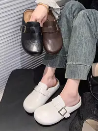 503厚底包头半拖鞋勃肯鞋女外穿2025新款春夏季增高一脚