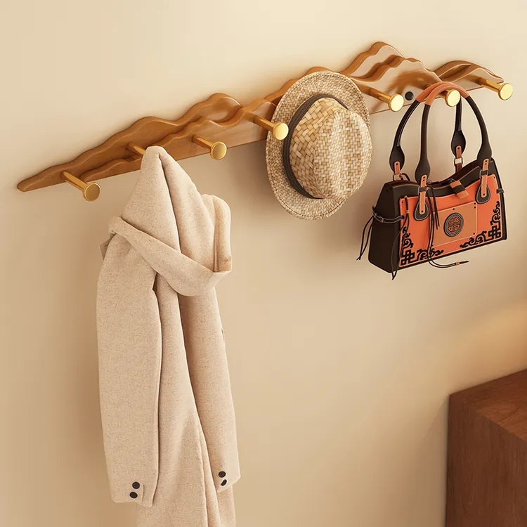 创意挂衣架入户门墙上壁挂玄关门后衣服包包挂钩收纳架卧室衣帽架