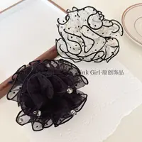 Pink Girl  W956原创新款百搭波点丸子夹饱满显发量经典发夹发饰