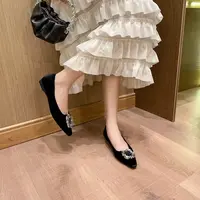 秋休闲款法式女新款百搭软底豆豆鞋单鞋756-63