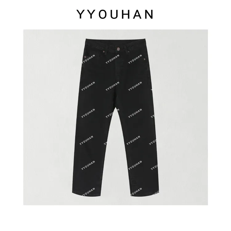 YYOUHAN 2025新款【四季指向】极简风百搭通勤烟管牛仔裤 2508C4936