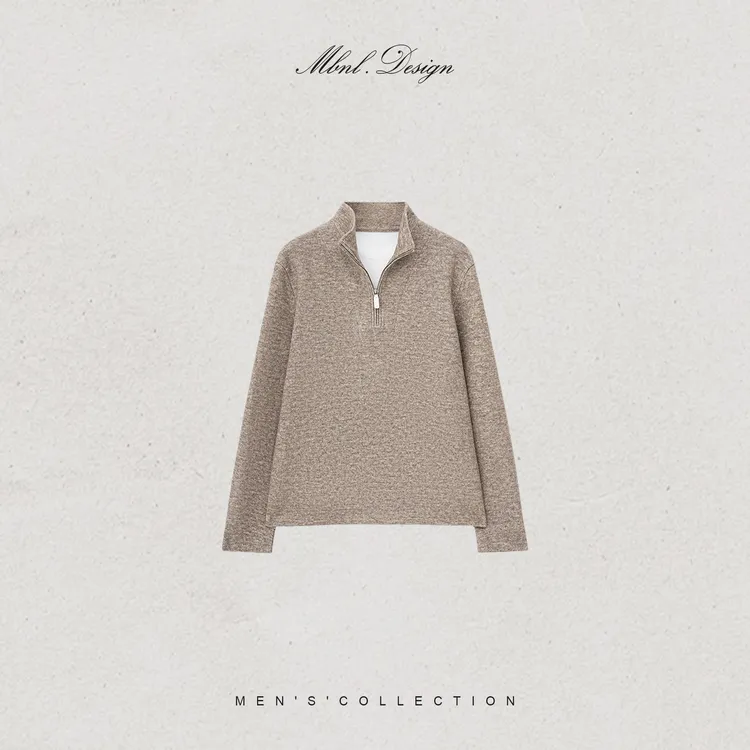 MBNL-F「Forme.雅致」秦磊男装羊毛定织纹理假两件卫衣LL-SSY1236