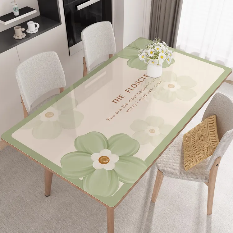 桌布免洗软玻璃餐桌垫pvc防水防油防烫高级感桌面布茶几台保护垫