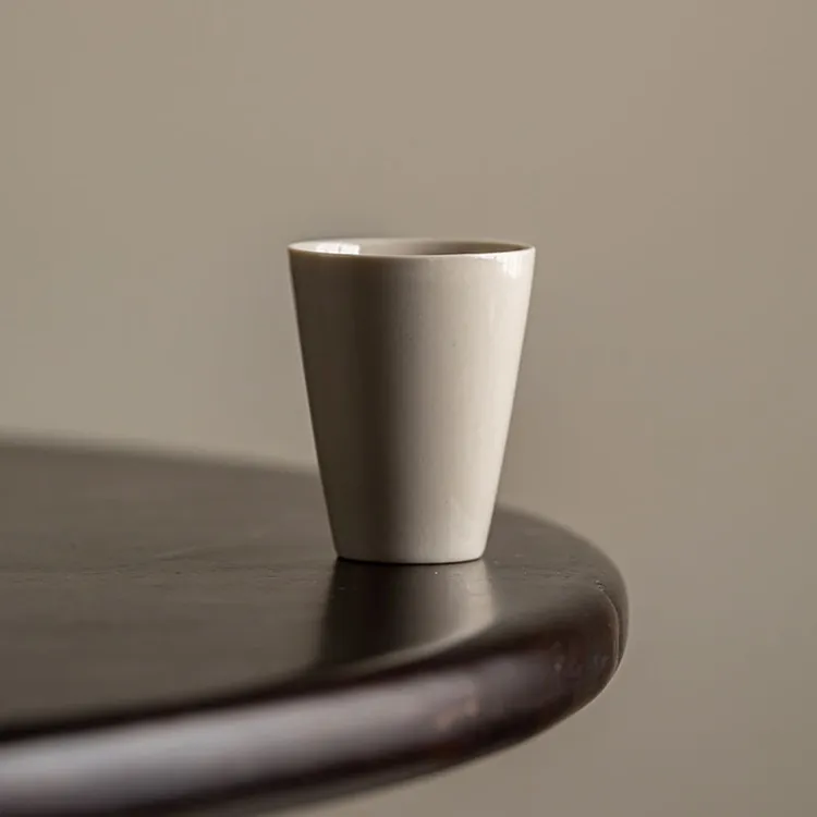中式复古草木灰釉茶杯家用闻香杯陶瓷主人杯功夫茶具品茗杯闻香杯