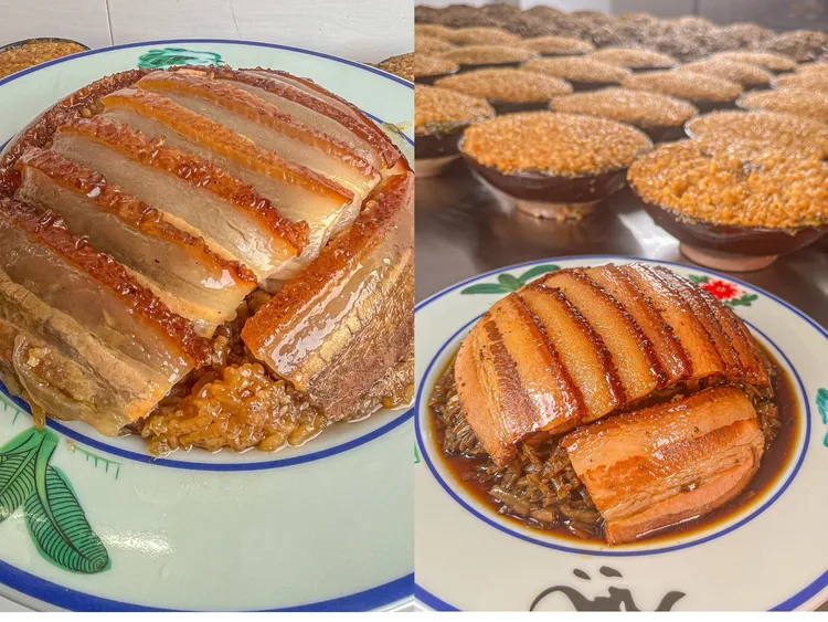 夹沙肉一份＋夹菜烧白一份