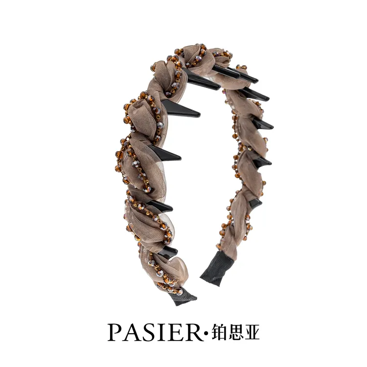 赫本王妃  气质感遮发缝 轻奢设计时尚齿梳发箍  FB2252