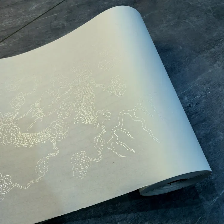 加厚龙纹生宣长卷35cm✕100m