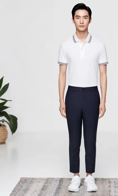 免烫商务休闲短袖夏季常规刺绣Polo衫工作服衬衫中性风