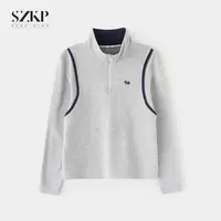 SZKP冬季新款女童装休闲上衣中大童时尚百搭儿童打底衫YNYD556221