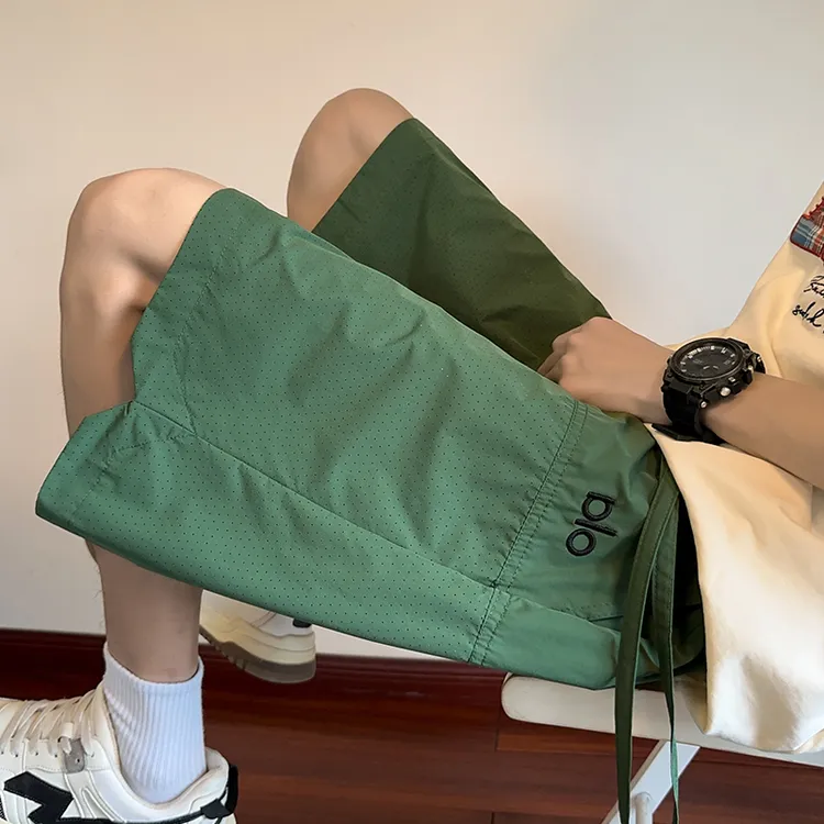 2025夏季新款男士速干透气五分休闲裤宽松潮流百搭ins薄款运动裤