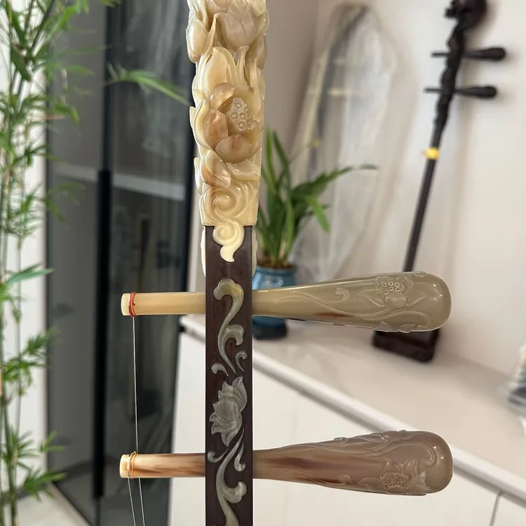 旧料老红木越胡，正品原创设计手工雕刻厂家直销越剧专用主胡