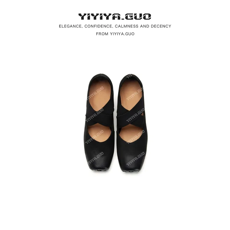 yiyiya.Guo休闲百搭芭蕾舞中跟鞋080039SS52
