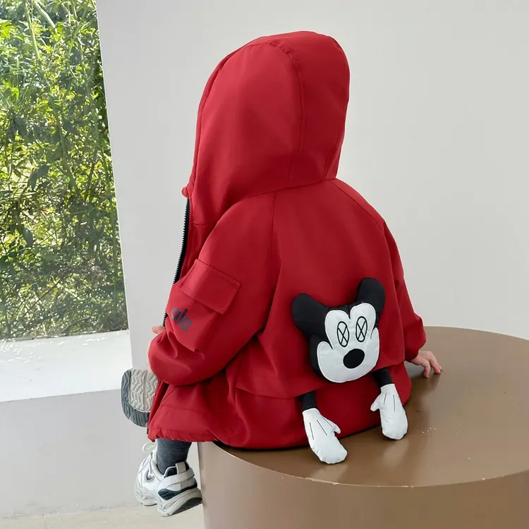 女童加绒外套秋冬款2025新款女孩加厚休闲冲锋衣宝宝深秋保暖夹克