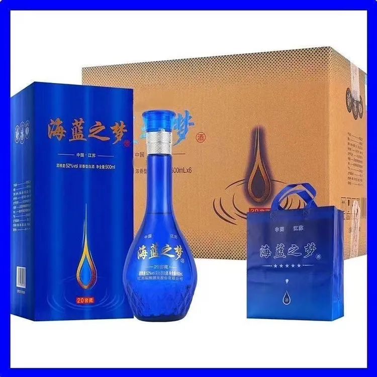苏格之星海蓝之梦浓香型白酒整箱纯粮食酒正宗送礼52度500ml*6瓶